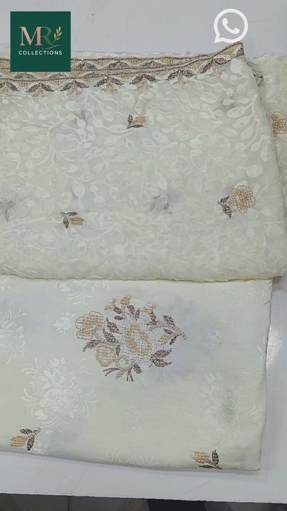 Embroidered Pure China Patti